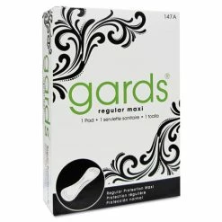 HOSPECO® Gards Vended Sanitary Napkins #4, 250 Individually Boxed Napkins/Carton
