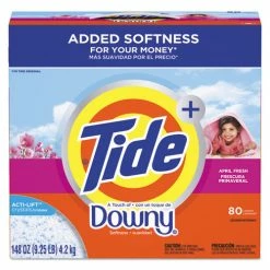 Tide® Touch Of Downy Laundry Detergent, Powder, April Fresh, 148 Oz Box, 2/Carton