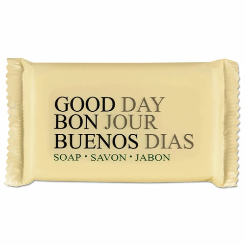 Good Day™ Amenity Bar Soap, Pleasant Scent, # 1 1/2 Individually Wrapped Bar, 500/Carton