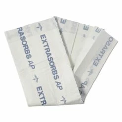 Medline Extrasorbs Air-Permeable Disposable DryPads, 30" X 36", White, 70/Carton