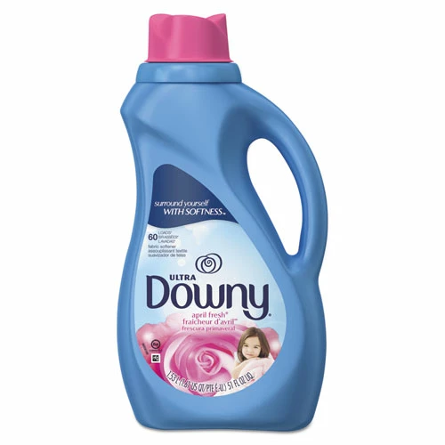 Downy® Liquid Fabric Softener, Concentrated, April Fresh, 51 Oz Bottle, 8/Carton