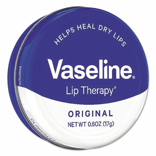 Vaseline® Lip Therapy, Original, 0.6 Oz, Mini Tin, 12/Carton