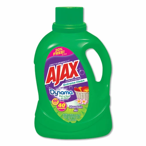 Ajax® Laundry Detergent Liquid, Extreme Clean, Mountain Air Scent, 40 Loads, 60 Oz Bottle