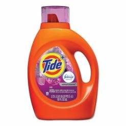 Tide® Plus Febreze Liquid Laundry Detergent, Spring And Renewal, 92 Oz Bottle, 4/Carton