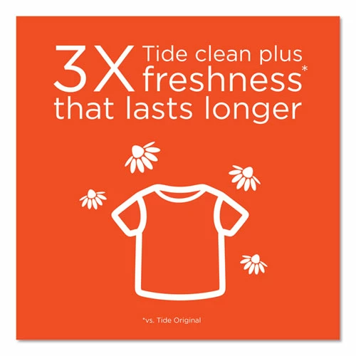 Tide® Plus Febreze Liquid Laundry Detergent, Spring And Renewal, 92 Oz Bottle, 4/Carton - Image 3