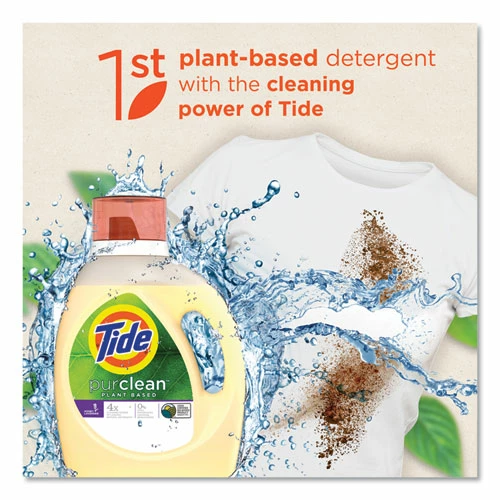 Tide® PurClean Liquid Laundry Detergent, Honey Lavender, 32 Loads, 46 Oz Bottle, 6/Carton - Image 2