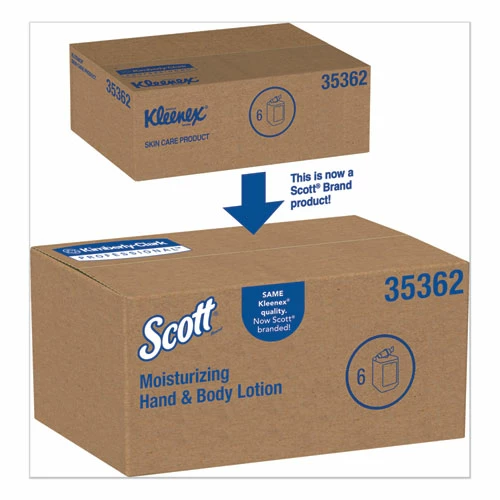 Scott® Control Moisturizing Hand And Body Lotion, 1 L Bottle, Fresh Scent, 6/Carton - Image 2