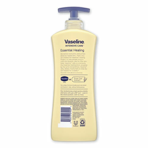 Vaseline® Intensive Care Essential Healing Body Lotion, 20.3 Oz, Pump Bottle, 4/Carton - Image 2