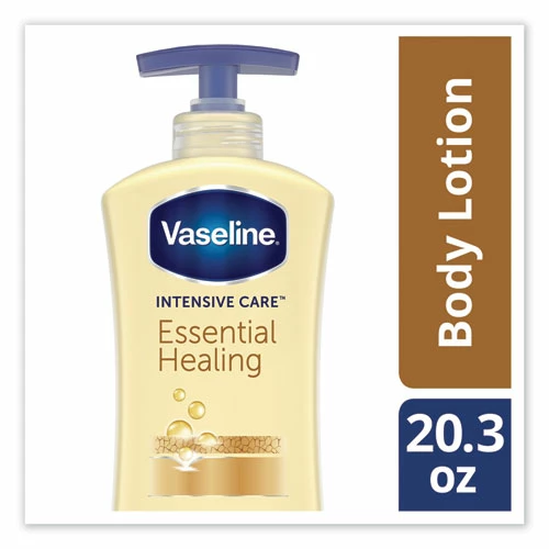 Vaseline® Intensive Care Essential Healing Body Lotion, 20.3 Oz, Pump Bottle - Image 3