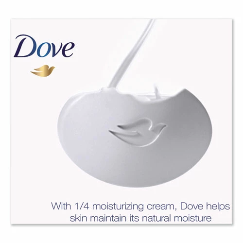Dove® White Beauty Bar, Light Scent, 3.17 Oz, 12/Carton - Image 6
