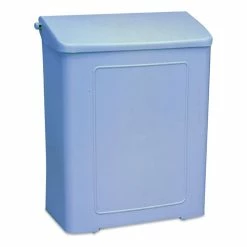 Impact® Feminine Napkin Receptacles, Plastic, White, 12/Carton