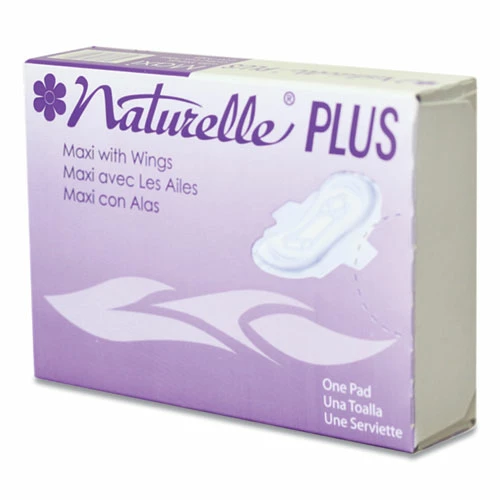 Impact® Naturelle Maxi Pads Plus, #4 With Wings, 250 Individually Wrapped/Carton