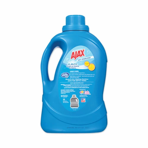 Ajax® Laundry Detergent Liquid, Oxy Overload, Fresh Burst Scent, 89 Loads, 134 Oz Bottle, 4/Carton - Image 2