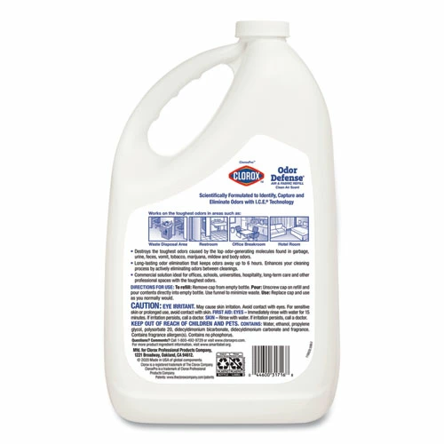 Clorox® Commercial Solutions Odor Defense Air/Fabric Spray, Clean Air Scent, 1 Gal Bottle - Image 6