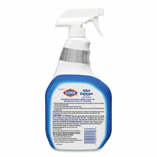 Clorox® Commercial Solutions Odor Defense Air/Fabric Spray, Clean Air Scent, 32 Oz Spray Bottle - Image 6