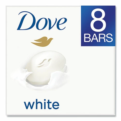 Dove® White Beauty Bar, Light Scent, 3.75 Oz, 72/Carton - Image 3