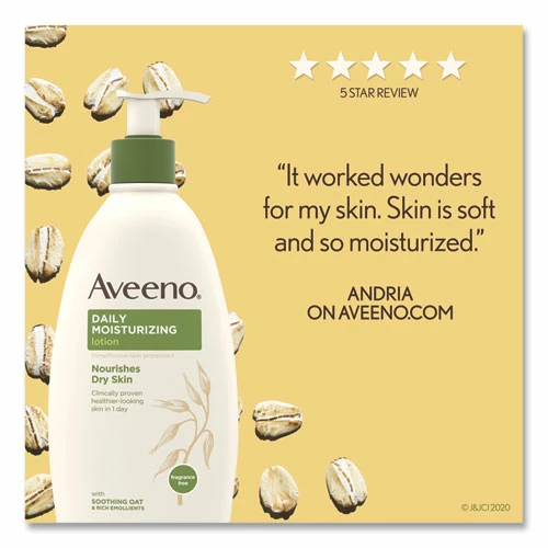 Aveeno® Active Naturals® Daily Moisturizing Lotion, 12 Oz Pump Bottle - Image 3