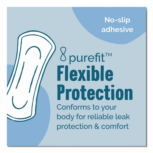 Seventh Generation® Chlorine-Free Maxi Pads, Regular, 24/Pack, 6 Packs/Carton - Image 3