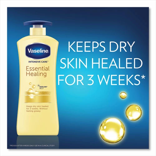 Vaseline® Intensive Care Essential Healing Body Lotion, 20.3 Oz, Pump Bottle - Image 5