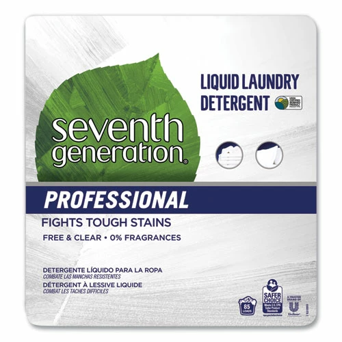 Seventh Generation® Professional Liquid Laundry Detergent, Free And Clear Scent, 1 Gal Bottle, 2/Carton - Image 6