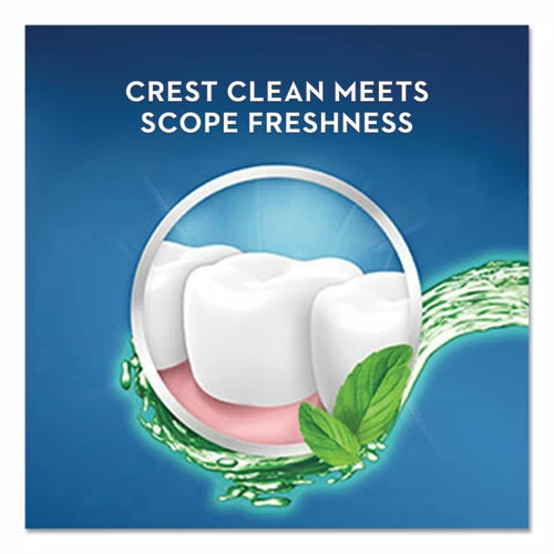 Crest® + Scope Mouth Rinse, Classic Mint, 1 L Bottle, 6/Carton - Image 4