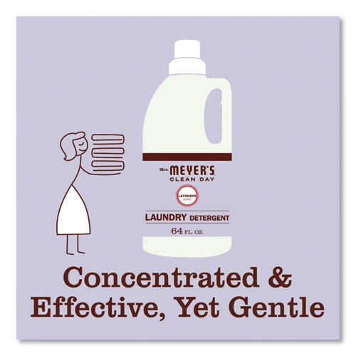 Mrs. Meyer's® Liquid Laundry Detergent, Lavender Scent, 64 Oz Bottle, 6/Carton - Image 4