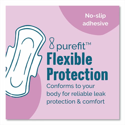 Seventh Generation® Chlorine-Free Ultra Thin Pads With Wings, Super Long, 16/Pack, 6 Packs/Carton - Image 9