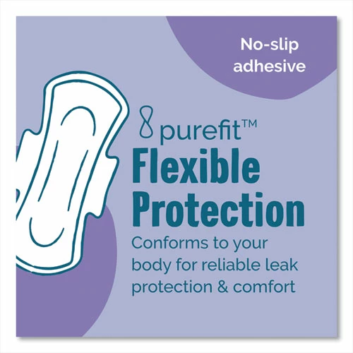 Seventh Generation® Chlorine-Free Ultra Thin Pads With Wings, Overnight, 14/Pack, 6 Packs/Carton - Image 6