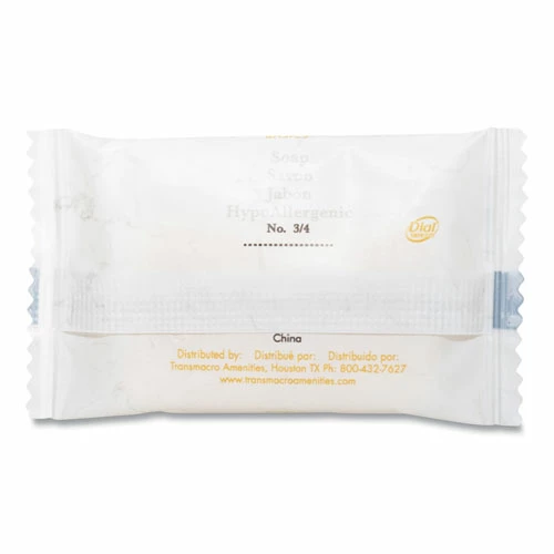 Dial® Amenities Amenities Cleansing Soap, Pleasant Scent, # 3/4 Individually Wrapped Bar, 1,000/Carton - Image 3