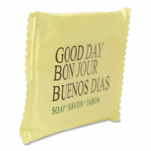 Good Day™ Amenity Bar Soap, Pleasant Scent, # 1 1/2 Individually Wrapped Bar, 500/Carton - Image 4