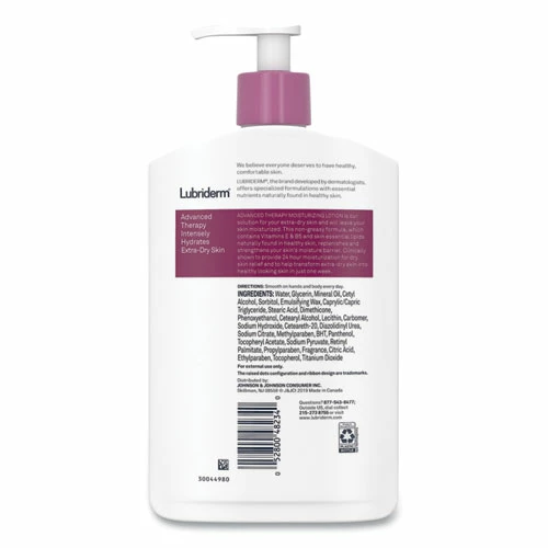 Lubriderm® Advanced Therapy Moisturizing Hand/Body Lotion, 16 Oz Pump Bottle, 12/Carton - Image 3