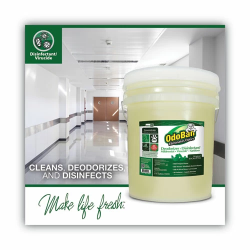 OdoBan® Concentrated Odor Eliminator And Disinfectant, Eucalyptus, 5 Gal Pail - Image 4