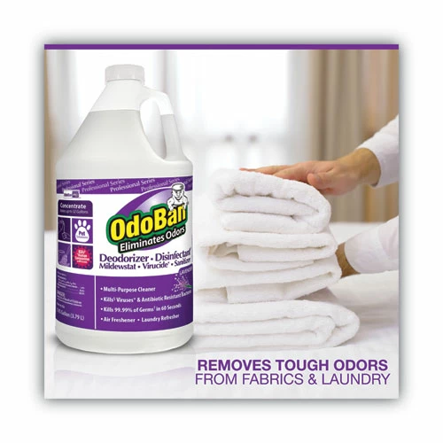 OdoBan® Concentrate Odor Eliminator And Disinfectant, Lavender Scent, 1 Gal Bottle, 4/Carton - Image 3