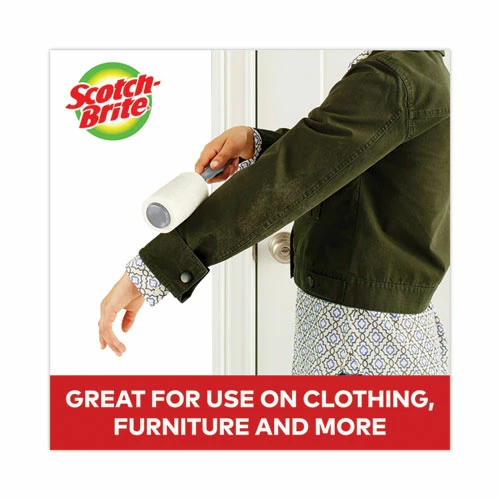 Scotch-Brite™ Lint Roller, Heavy-Duty Handle, 60 Sheets Roller, 2/Pack - Image 4