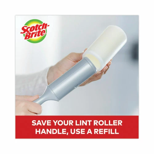 Scotch-Brite™ Lint Roller, Heavy-Duty Handle, 60 Sheets Roller, 2/Pack - Image 9