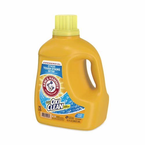 Arm & Hammer™ OxiClean Concentrated Liquid Laundry Detergent, Fresh, 118.1 Oz Bottle, 4/Carton - Image 4