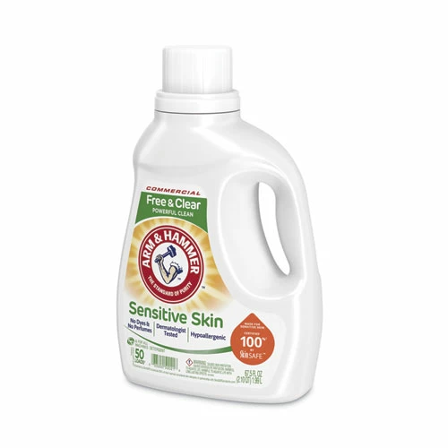 Arm & Hammer™ HE Compatible Liquid Detergent, Unscented, 67.5 Oz Bottle, 6/Carton - Image 4