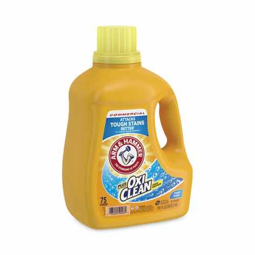 Arm & Hammer™ OxiClean Concentrated Liquid Laundry Detergent, Fresh, 118.1 Oz Bottle, 4/Carton - Image 3