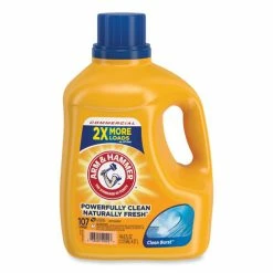 Arm & Hammer™ Dual HE Clean-Burst Liquid Laundry Detergent, 144.5 Oz Bottle, 4/Carton