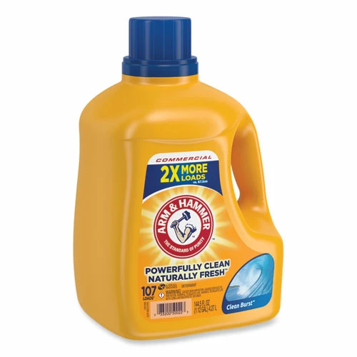 Arm & Hammer™ Dual HE Clean-Burst Liquid Laundry Detergent, 144.5 Oz Bottle, 4/Carton - Image 3