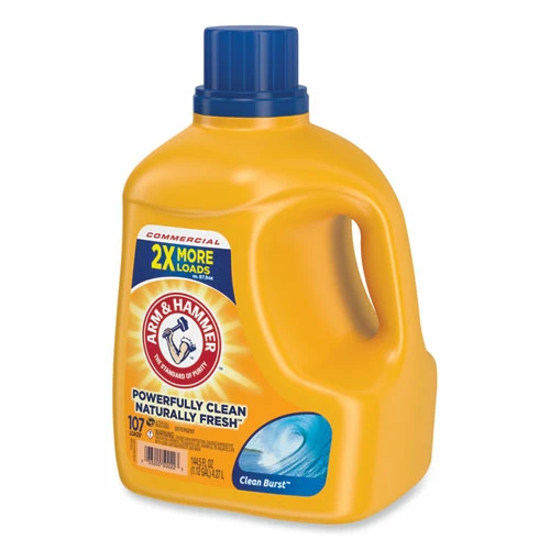 Arm & Hammer™ Dual HE Clean-Burst Liquid Laundry Detergent, 144.5 Oz Bottle, 4/Carton - Image 4