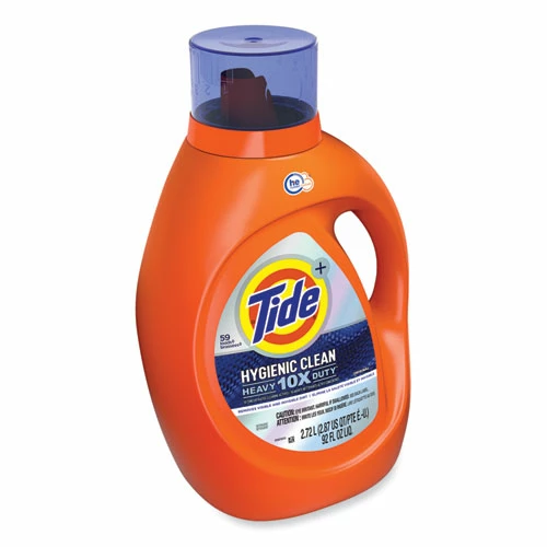 Tide® Hygienic Clean Heavy 10x Duty Liquid Laundry Detergent, Original, 92 Oz Bottle, 4/Carton - Image 4