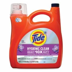 Tide® Hygienic Clean Heavy 10x Duty Liquid Laundry Detergent, Spring Meadow, 154 Oz Bottle, 4/Carton