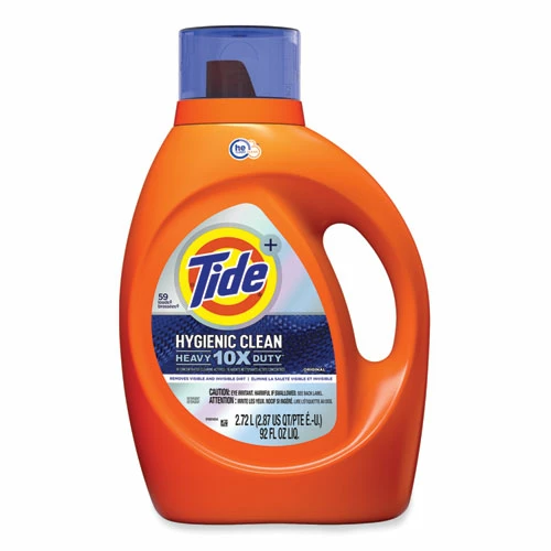Tide® Hygienic Clean Heavy 10x Duty Liquid Laundry Detergent, Original, 92 Oz Bottle, 4/Carton