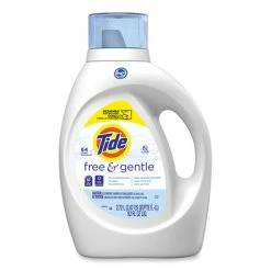 Tide® Free And Gentle Liquid Laundry Detergent, Unscented, 92 Oz Bottle