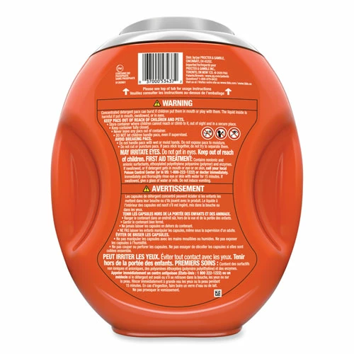 Tide® Hygienic Clean Heavy 10x Duty Power Pods, Spring Meadow Scent, 81 Oz Tub, 48 Pods/Tub, 4 Tubs/Carton - Image 3
